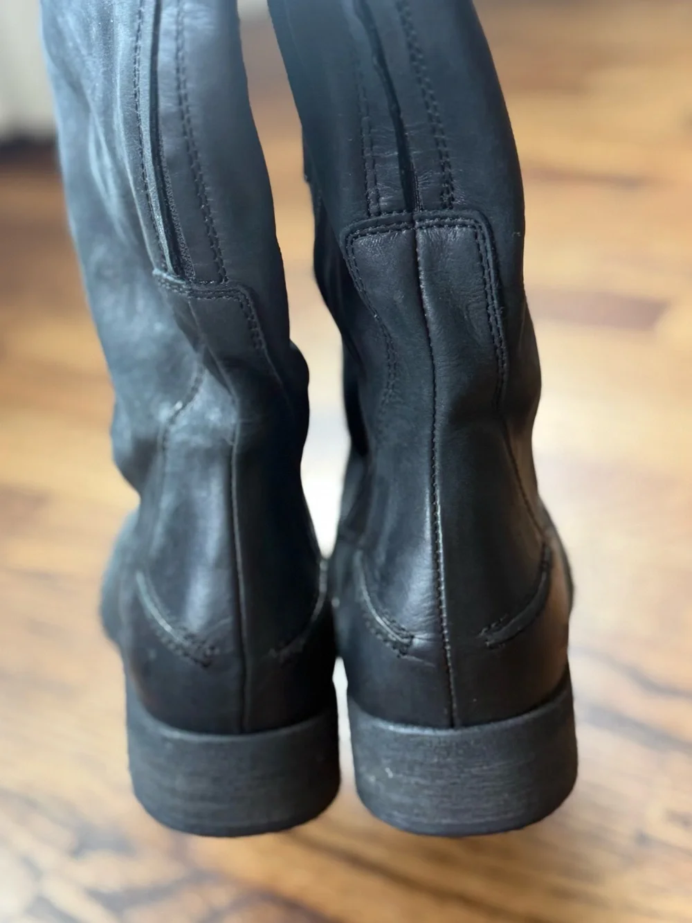 Free People Brenna Over the Knee Boots Black 36 Festival Rodeo Western Cowgirl